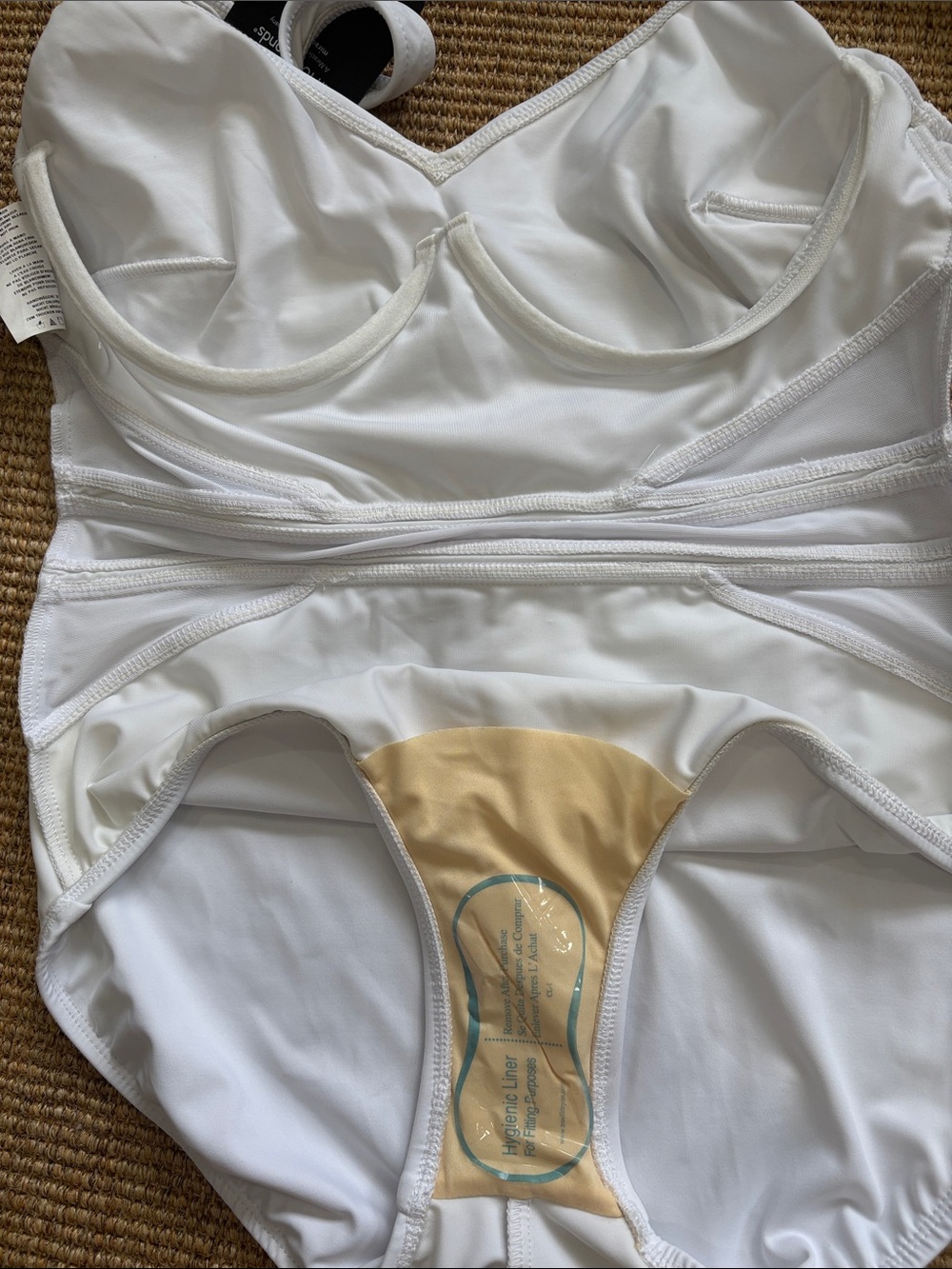 Miraclesuit White Girls One-Piece Swim Suit with Contour Seams - Picture 10 of 11